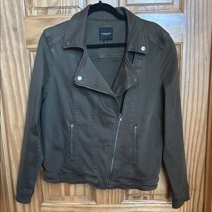 Liverpool Olive Green Moto Jacket